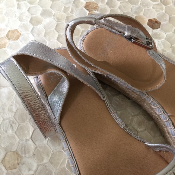 ❌SOLD❌Sarto Franco Sarto Silver leather Sandals - Picture 5 of 5