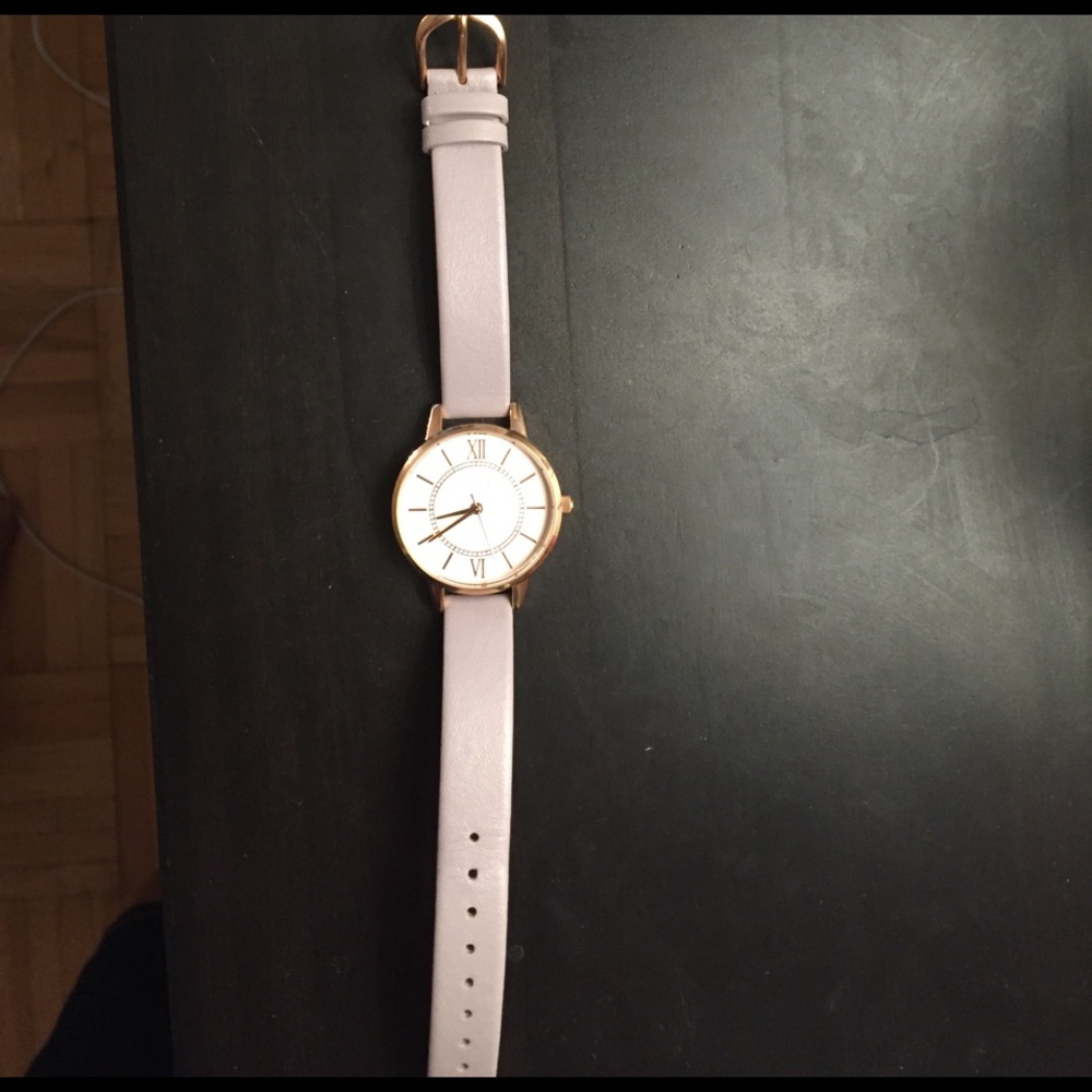 Olivia Burton "Wonderland" Leather Strap Watch
