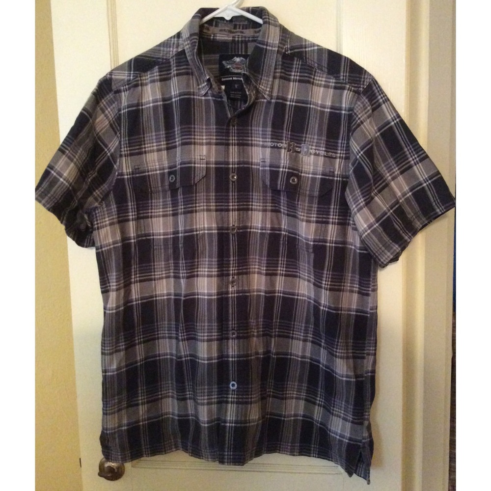 Plaid Harley-Davidson Short Sleeved Shirt
