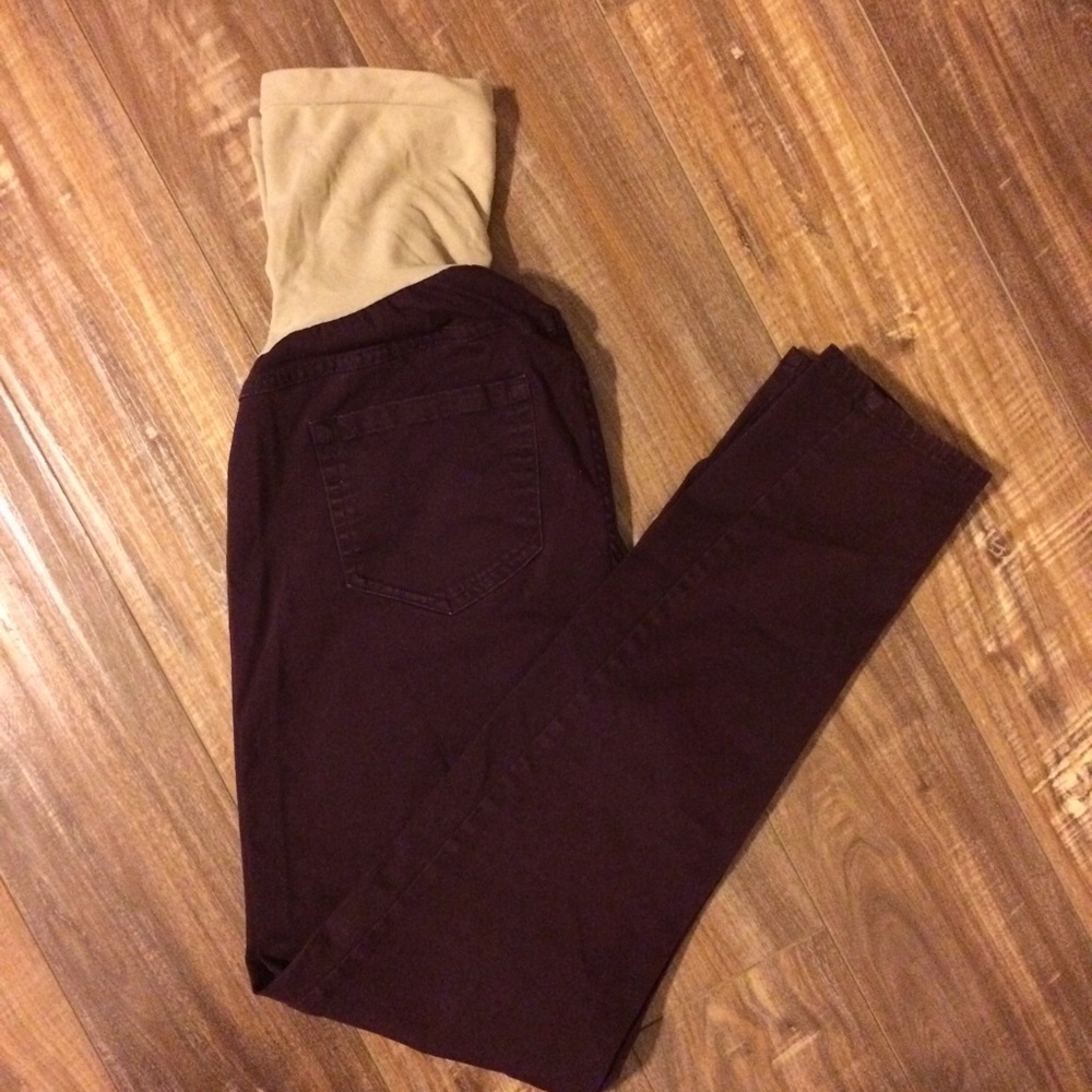 Motherhood Maternity skinny twill pants