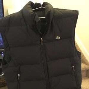 Men's black Lacoste vest