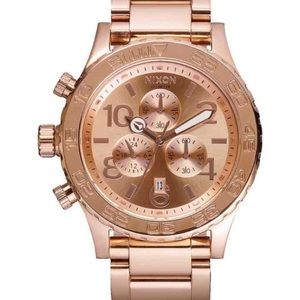 Nixon 42-20 rose gold women's