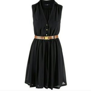 H&M Sleeveless black dress,marking down 3/24