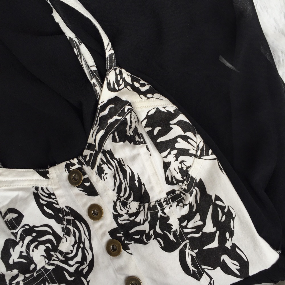 HMS bustier high-low dress