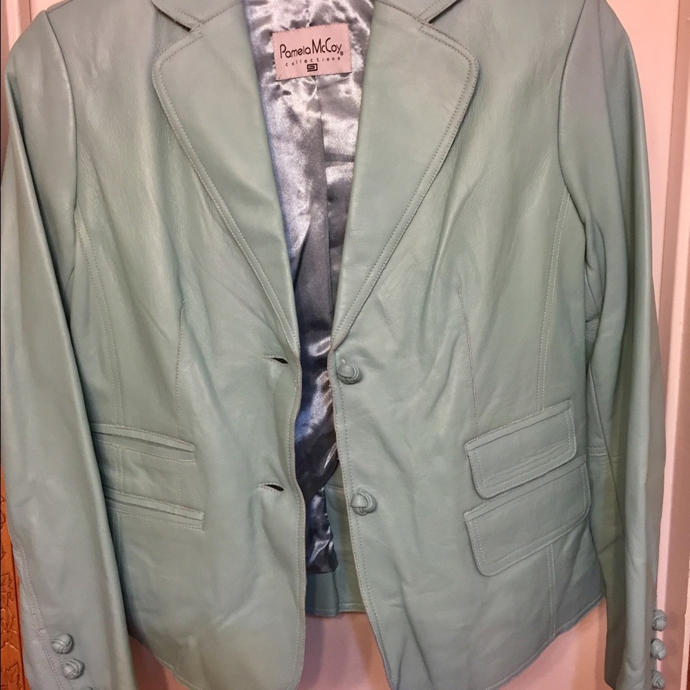 Pamela McCoy Spring Leather Jacket
