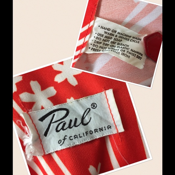 Vintage Paul of California Red Dress - Picture 6 of 8