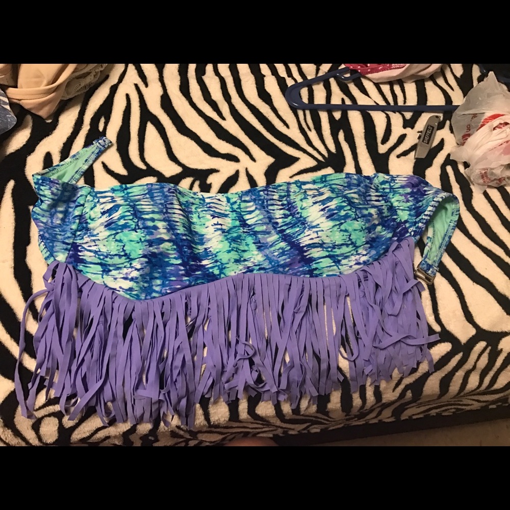 Bathing suit tops and cover up.