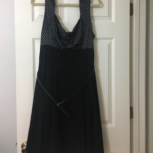 Black and white swing dress