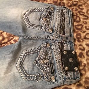 Miss me lightwash jeans w bling !