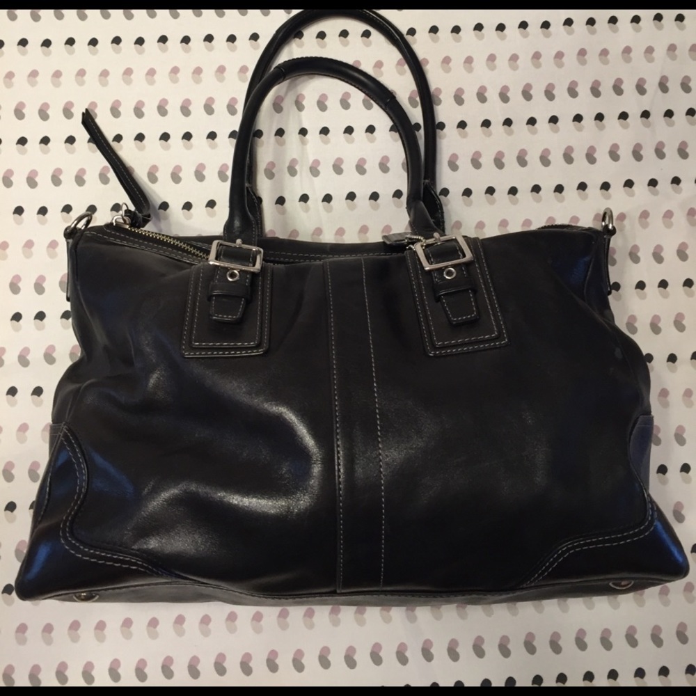 Coach black leather purse REDUCED!