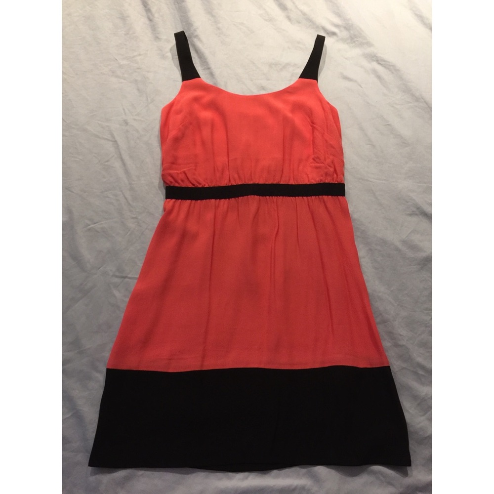 Ann Taylor Loft coral and black dress