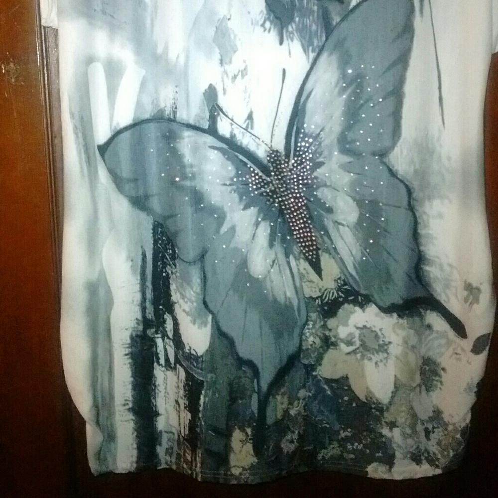 Lisha embellished butterfly top