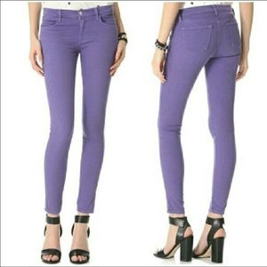 Jbrand hyacinth purple/deep lilac skinny jeans.