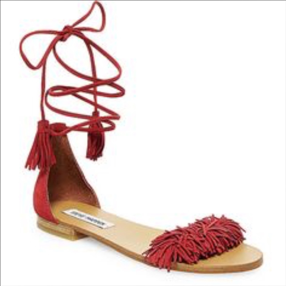 Steve Madden red sandals