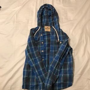 Hollister Co. - Flannel Hoodie - Small