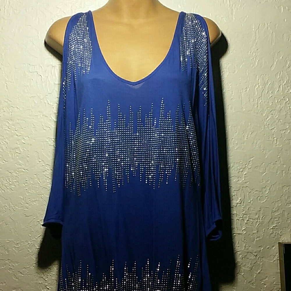 Long Sleeve Beautiful Blue Top