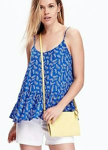 Old Navy Patterned Peplum swing cami