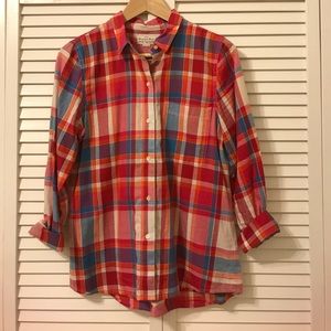 Madewell - Long sleeve plaid shirt - S
