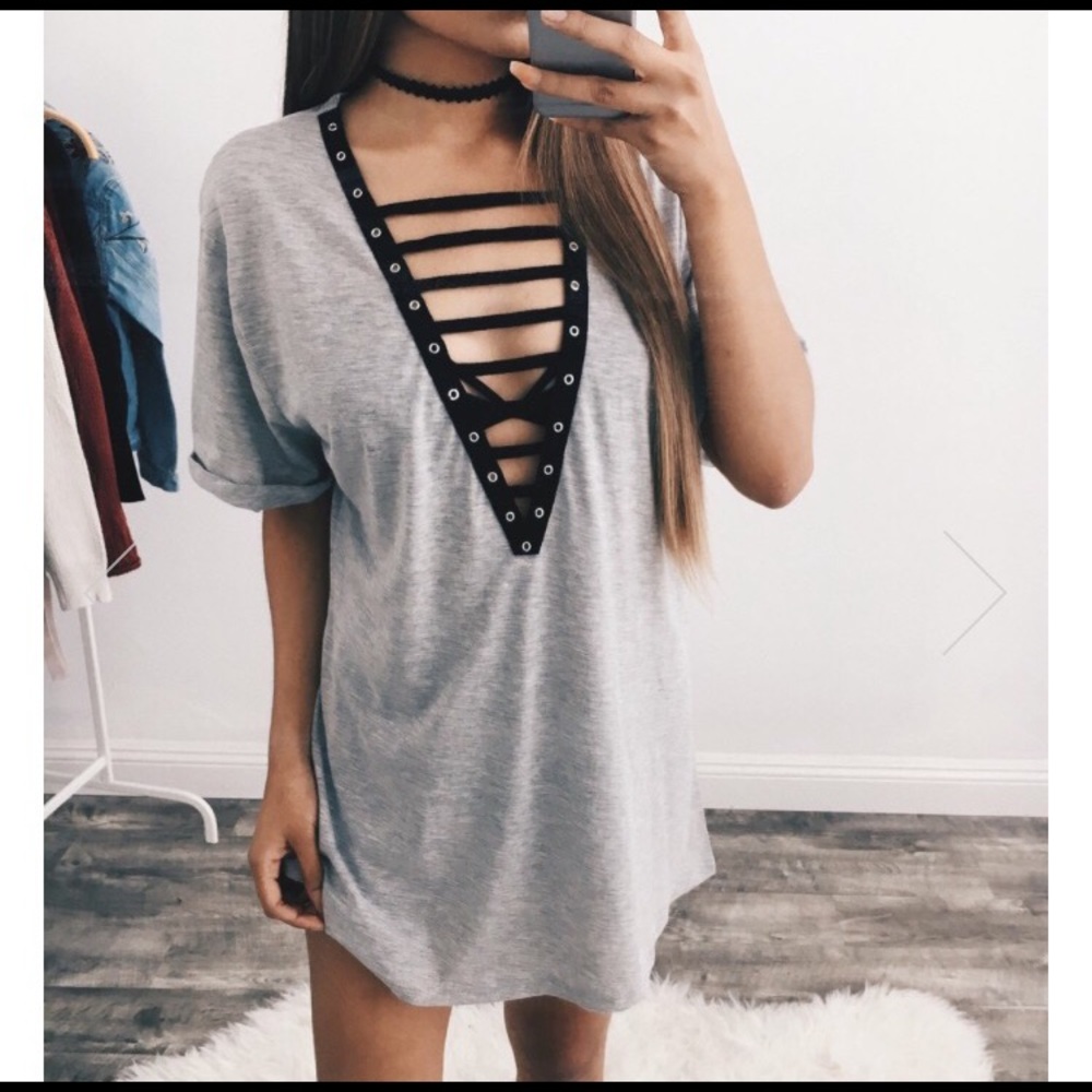 NWT Caged T Shirt dress