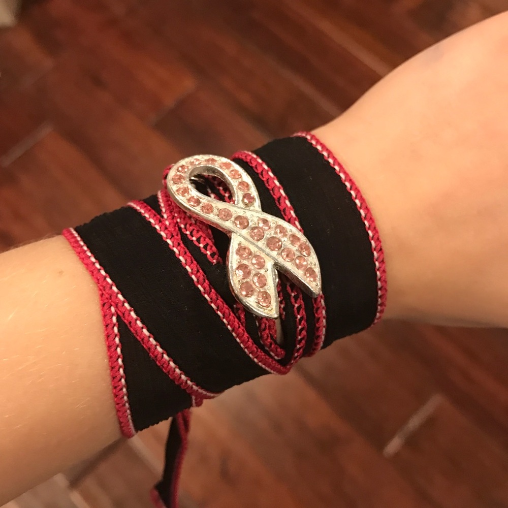 Silk wrap bracelet