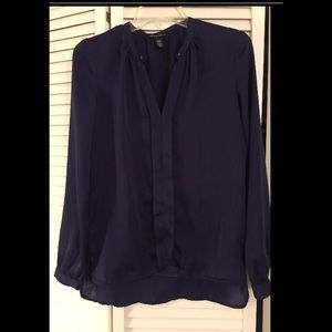 Dark Navy Blue Blouse, Kenneth Cole