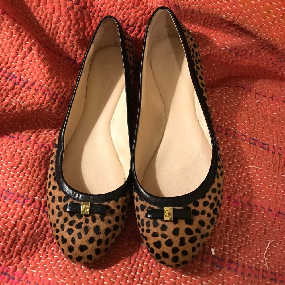 C Wonder Tory Burch Cheetah/Leopard Flats (8.5)