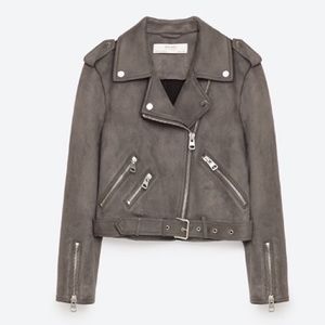 Suede Effect Jacket