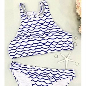 Deep water waves bikini Sz. medium