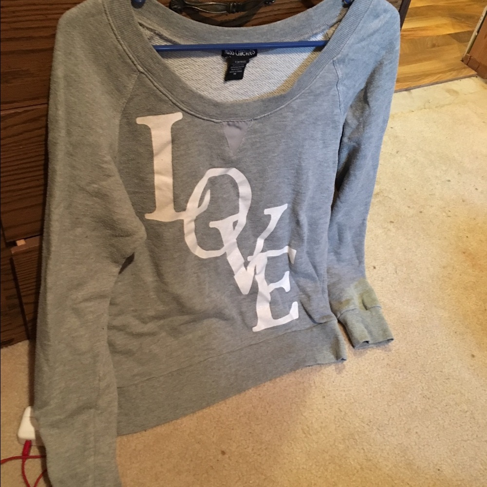 Super comfy gray sweater.
