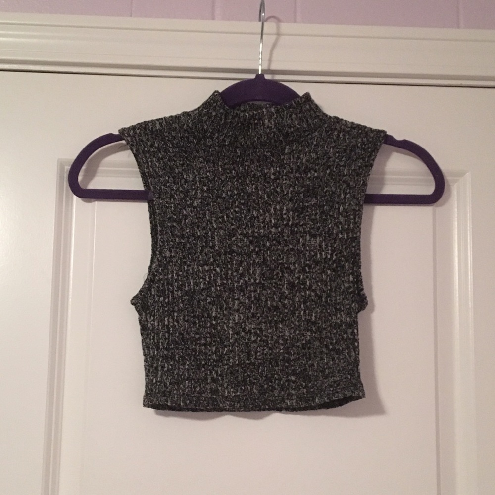 Urban Outfitters Cropped Turtleneck Tank Top