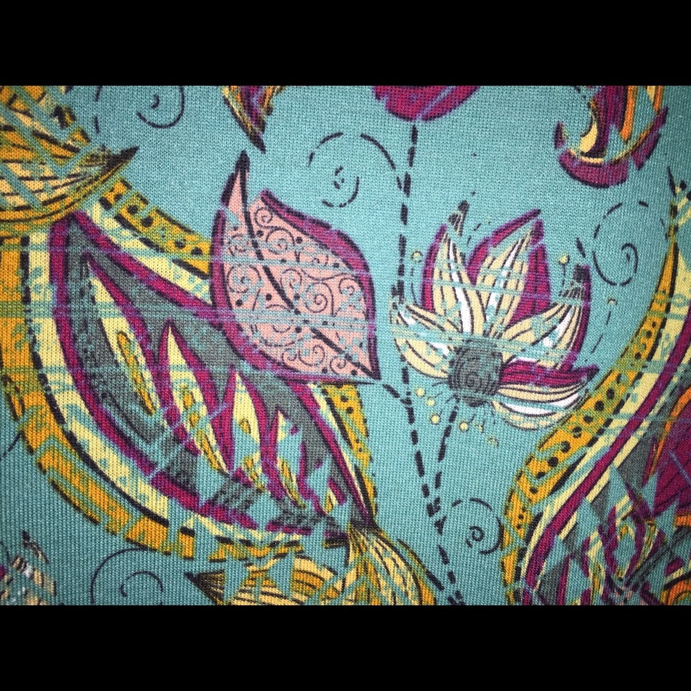 BNWT Lularoe Sarah XS paisley teal unicorn