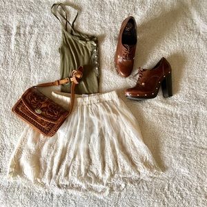 Francesca's Collection Boho Lace Skirt