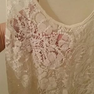 Rue21 Tops - Rue21 sheer lace tank top Rue21 Tops - Rue21 sheer lace tank top