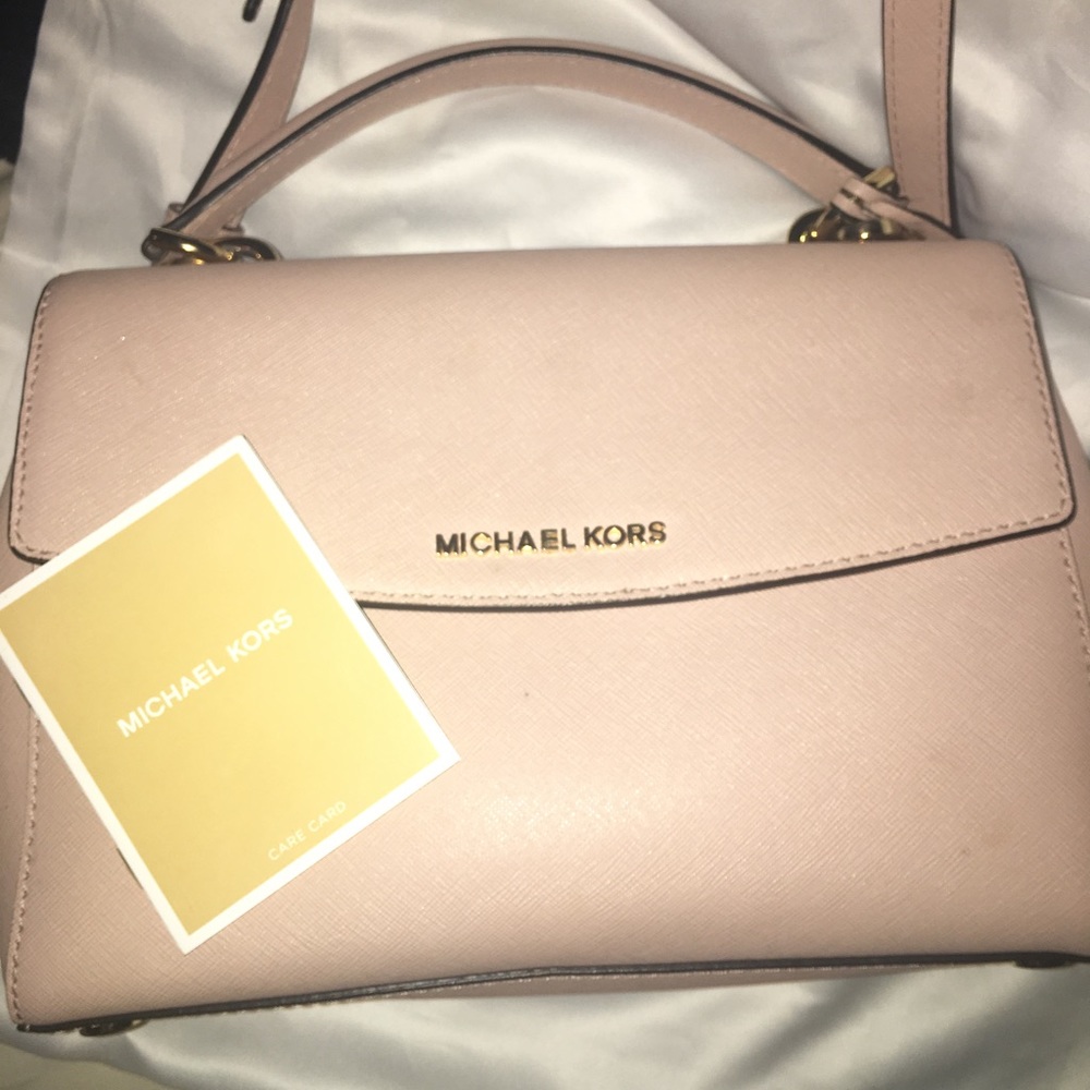 Michael Kors Ava Small Saffiano Leather Satchel