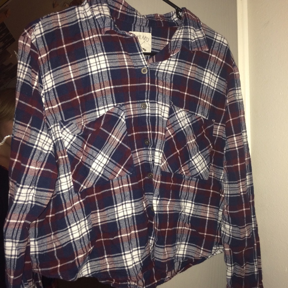 LA Hearts flannel