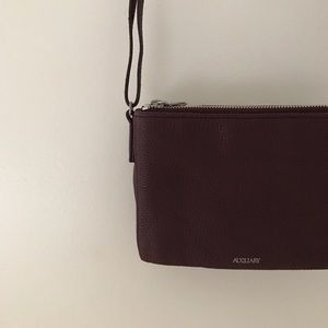 Auxiliary Maroon Three Pocket Bag