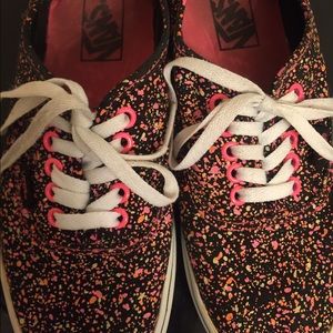 Neon Splatter Vans 💕