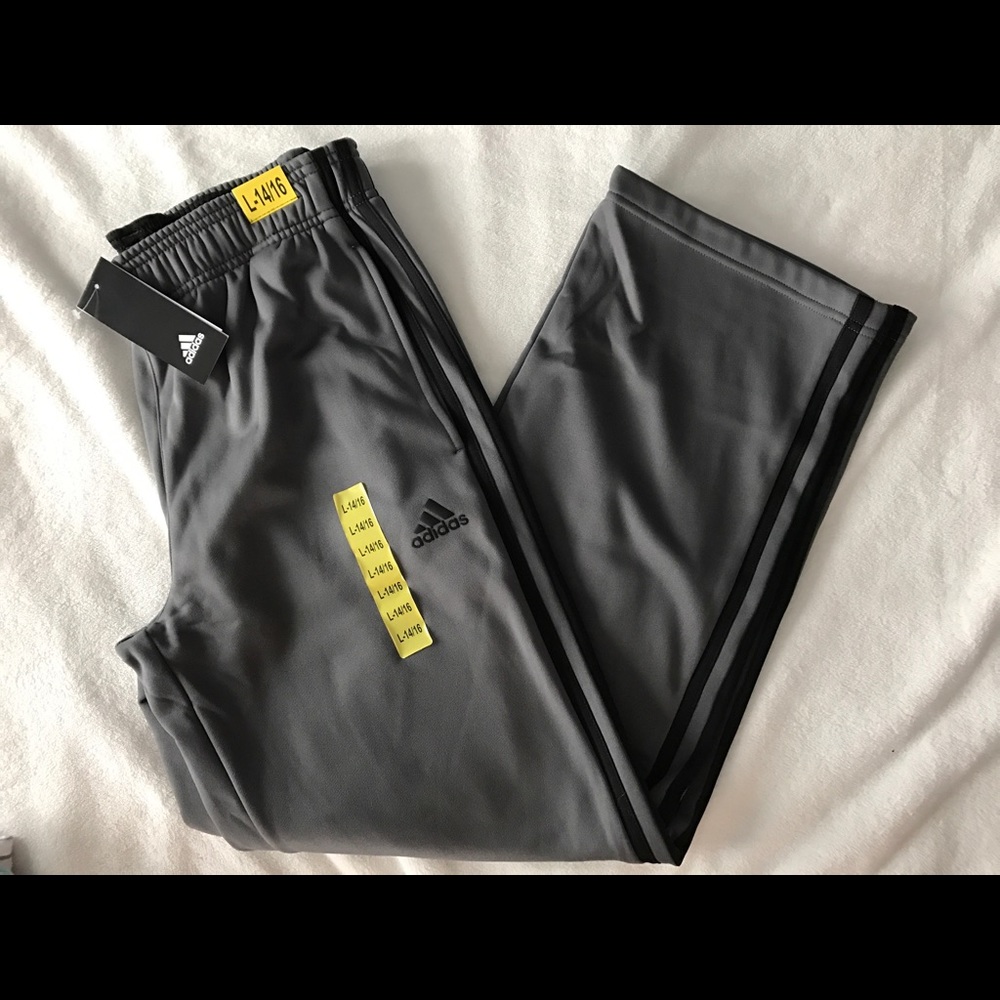 NWT boys adidas pants L large 14 16 new