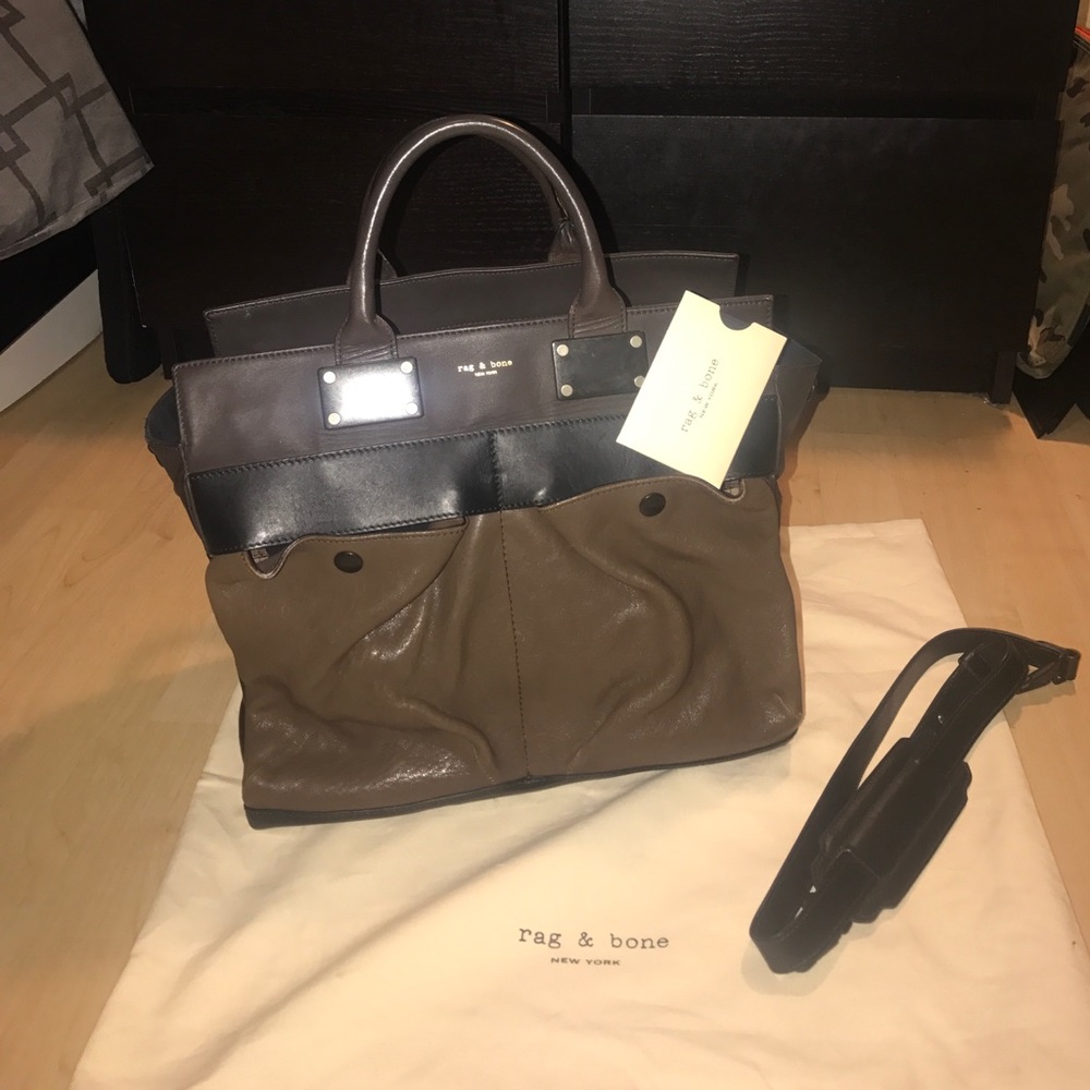 Rag & Bone large pilot bag two toned