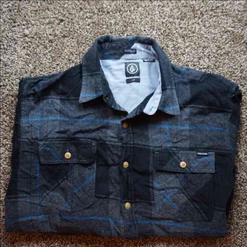 Volcom plaid flannel