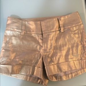Super stylish gold shorts