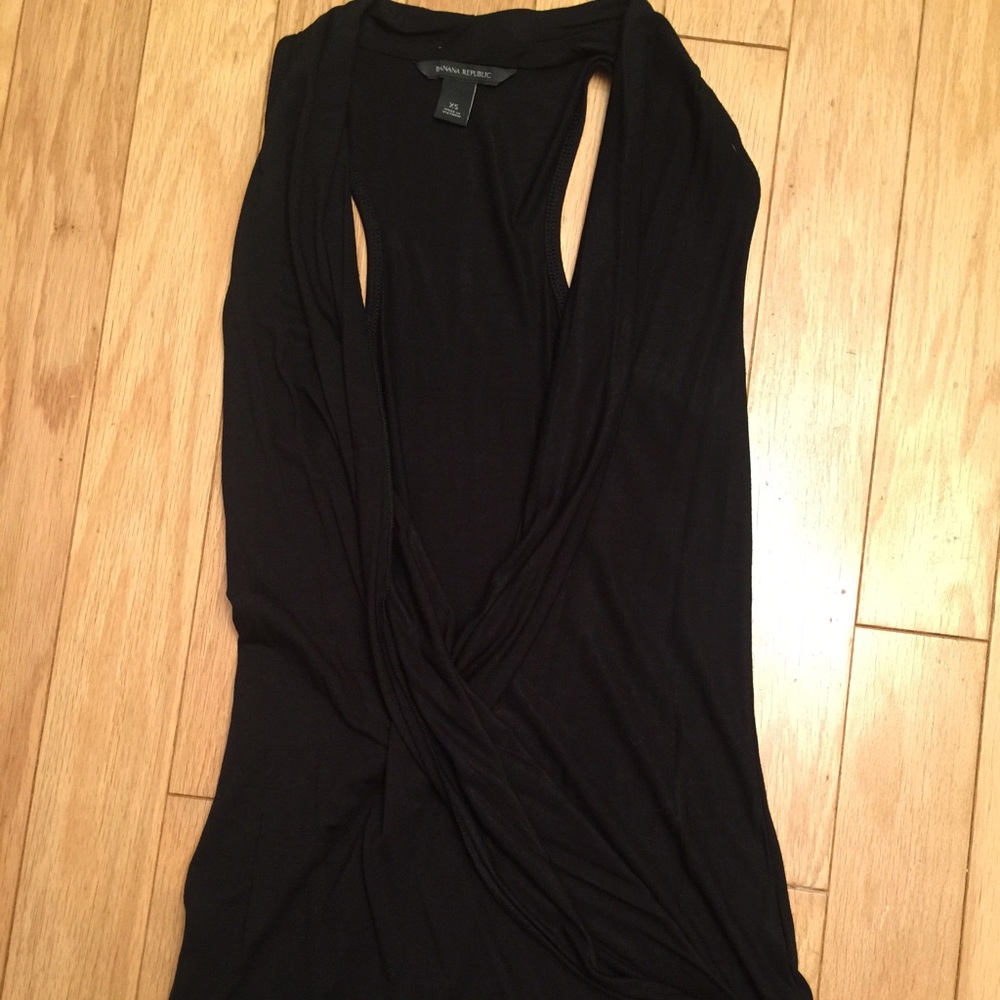 Faux wrap racerback tank