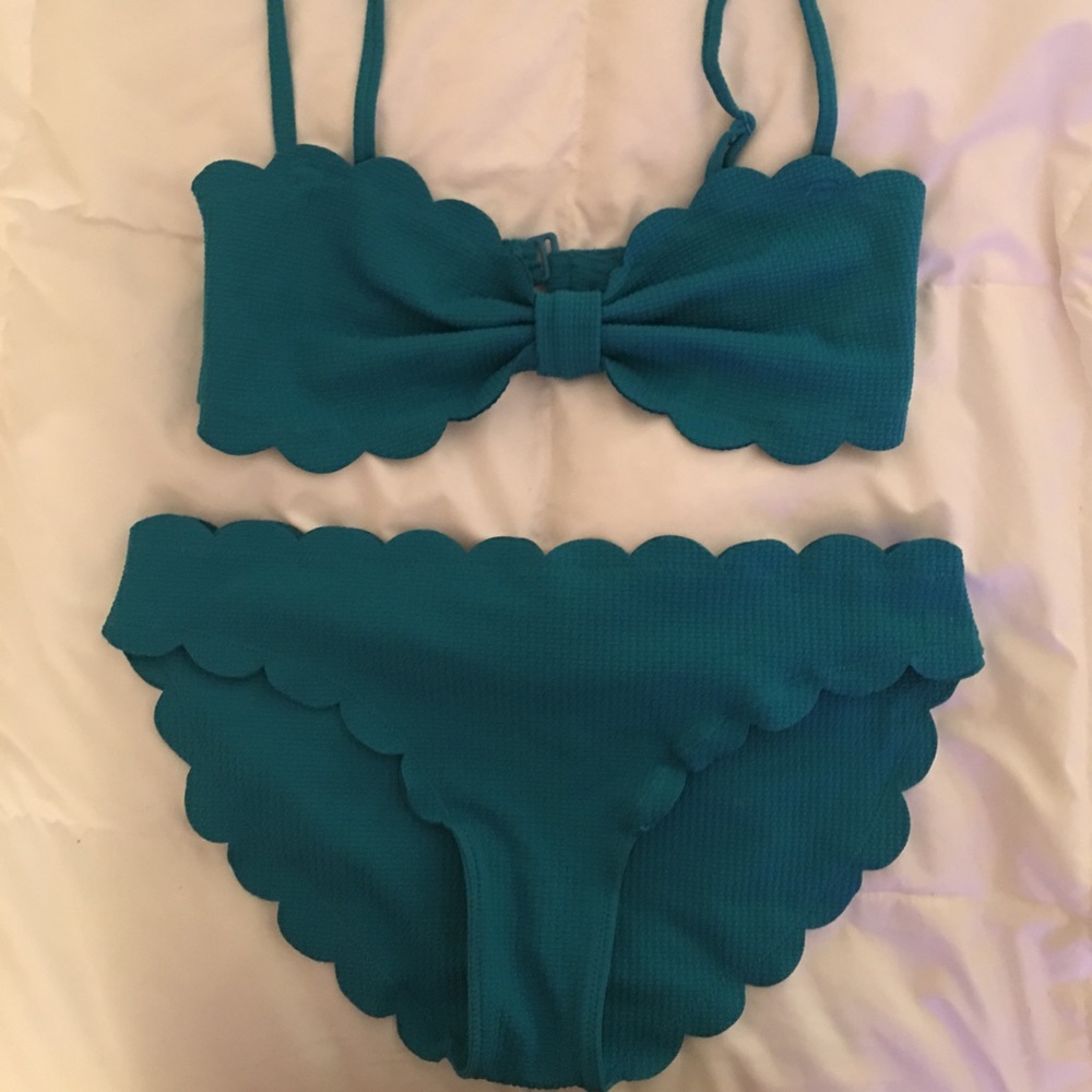 Teal bathing suit