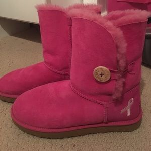 Pink Breast Cancer Awareness Ugg Boots