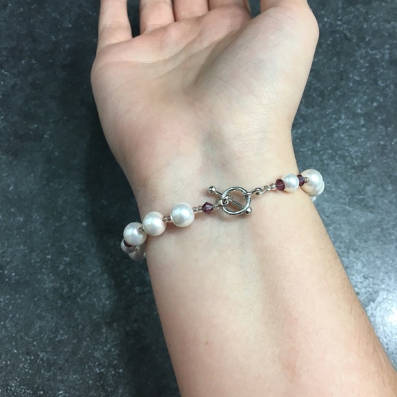 Faux pearl bracelet - Picture 4 of 4
