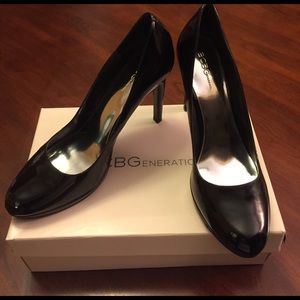 BCBGeneration Black Patent Heels