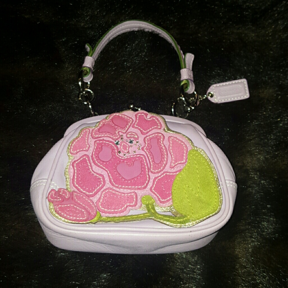 Lavender COACH mini purse