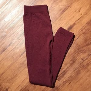 Maroon leggings