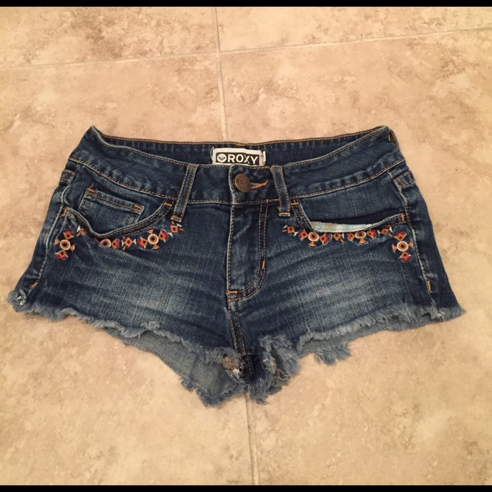 Rocky tribal jean shorts