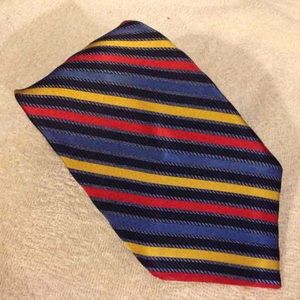 Altea Accessories - Altea Navy, Red, Gold & Blue Stripe Tie Altea Accessories - Altea Navy, Red, Gold & Blue Stripe Tie